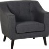 Ashley Chair - Dark Grey Fabric