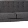 Ashley 3 Seater Sofa - Dark Grey Fabric