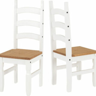 Corona Chair - White/Distressed Waxed Pine