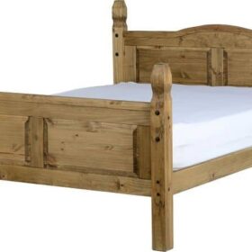 Corona 5' Bed High Foot End - Distressed Waxed Pine