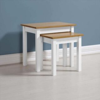 Ludlow Nest of Tables - White/Oak Lacquer