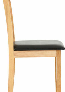 Mason Chair - Oak Varnish/Brown Faux Leather