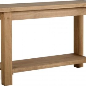Tortilla Console Table - Distressed Waxed Pine