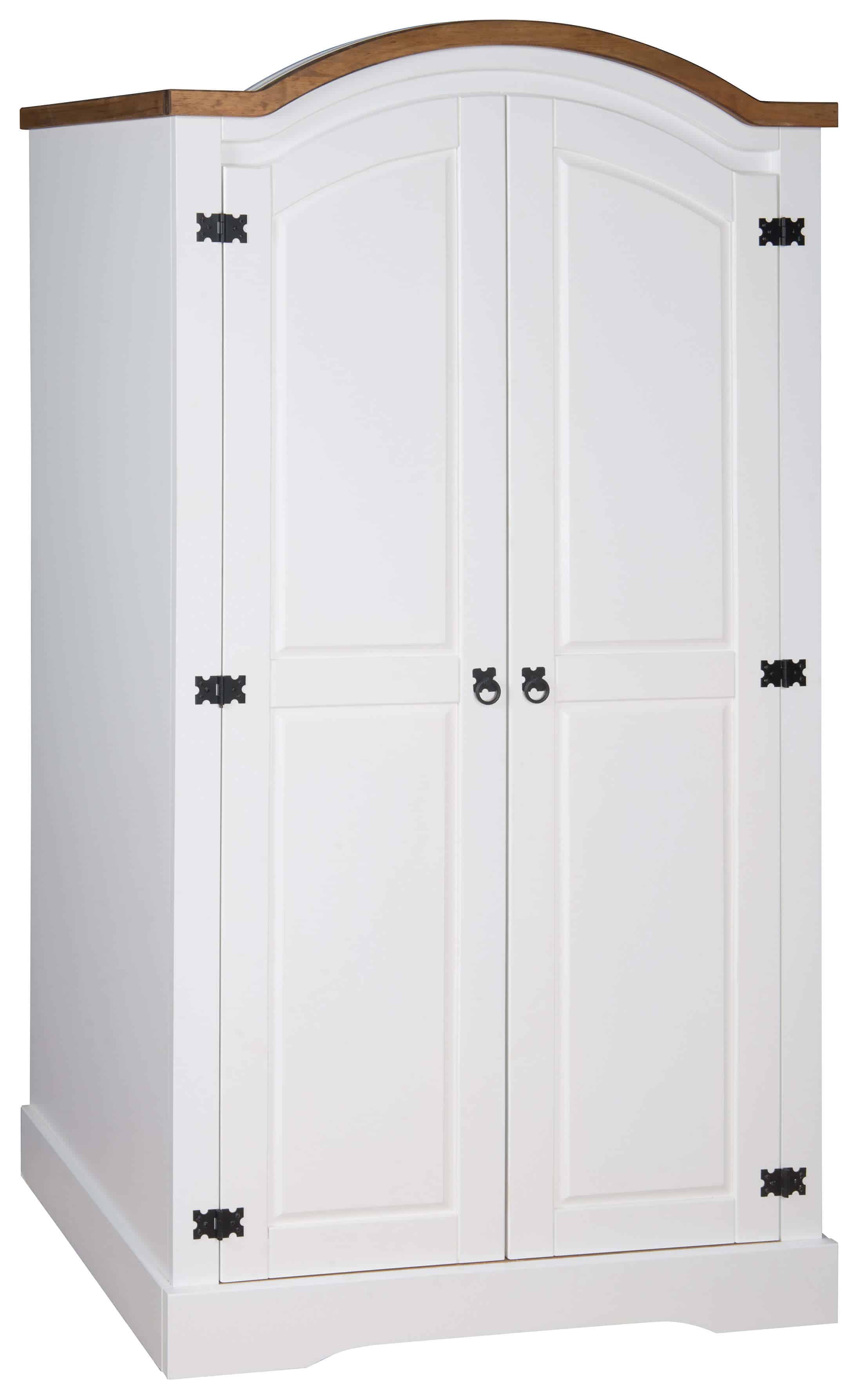 Corona 2 Door Wardrobe White Low Cost Furniture Direct