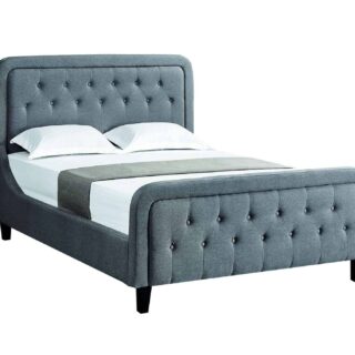 Stockport Bed 5' -Grey Fabric