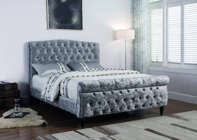Colorado 5' Bed - Silver Fabric