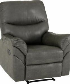 Capri Grey Faux Leather Recliner