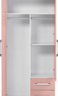 Jasper Bedroom Set in Pink and White