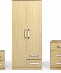 Jasper Bedroom Set in Oak Effect