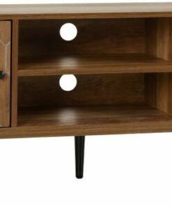Ottawa 1 Door 2 Drawer TV Unit in Medium Oak Effect/Black