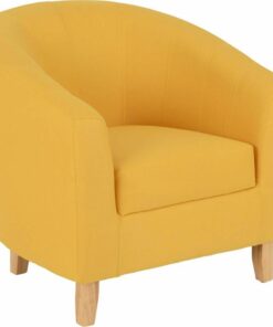 Tempo Tub Chair in Mustard Fabric